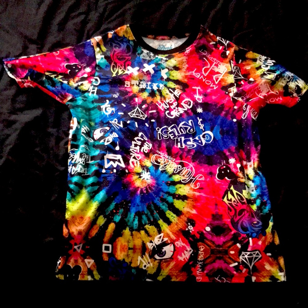 Rainbow pattern with logos
